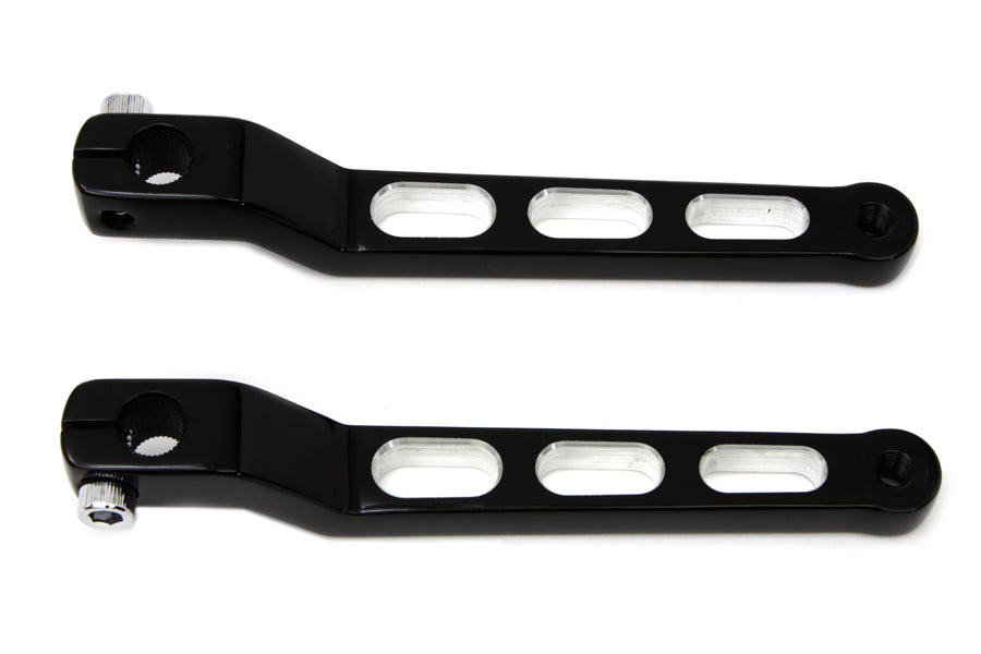 VTwin Black Motorcycle Heel Toe Shifter Set 1986-2017 Harley Touring Softail