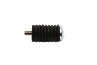 VTwin Chrome Rubber Bolt On Short Motorcycle Shift Peg for Harley