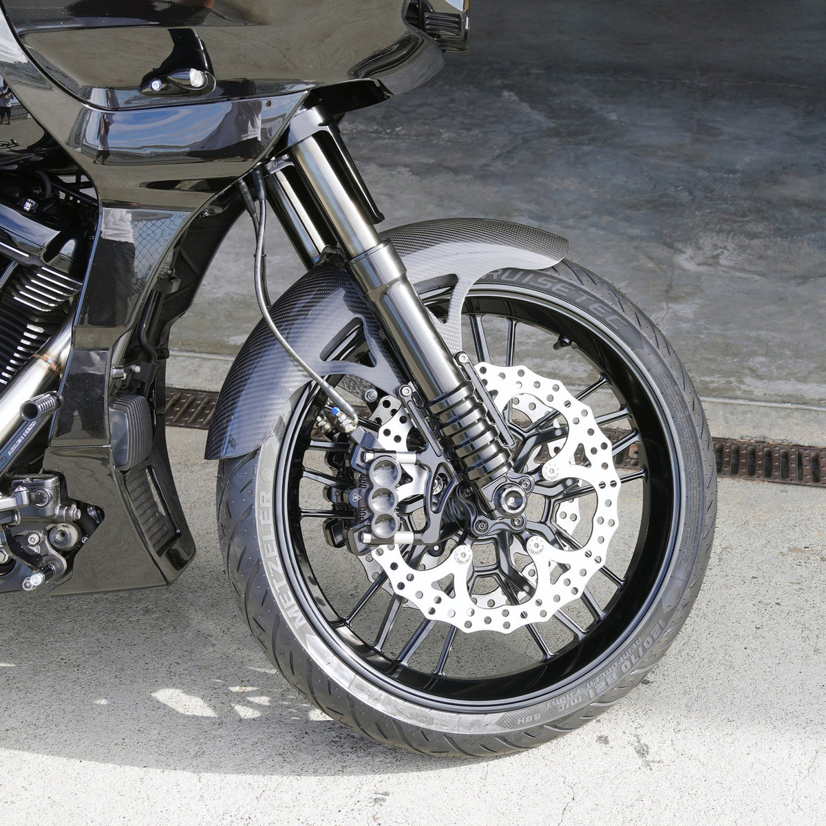 Arlen Ness Pro Sport 21" Carbon Fiber Front Fender for 2014-2025 Harley Touring