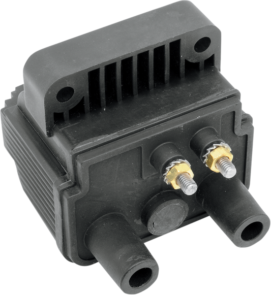 Drag Specialties Black 3 OHM 12V Dual Motorcycle Ignition Coil Harley Davidson