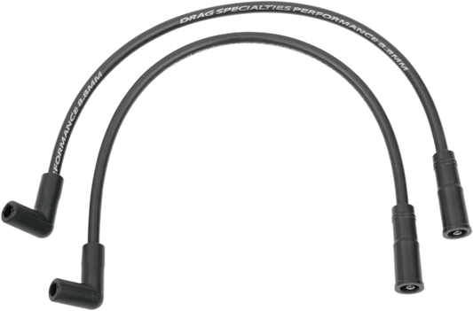 Drag Specialties Black 8mm Spark Plug Wires With Magneto for 58-69 Harley XL