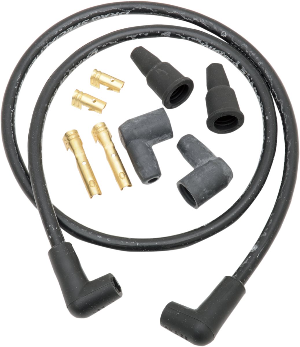 Drag Specialties Black 8MM Spark Plug Wires Harley Davidson Custom Universal