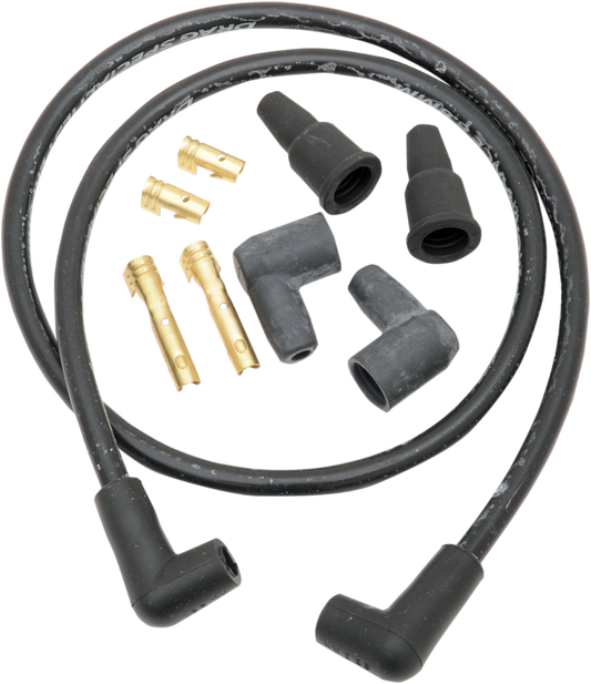 Drag Specialties Black 8MM Spark Plug Wires Harley Davidson Custom Universal