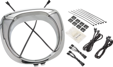 Ciro Fang Chrome LED Headlight Bezel for 2019-2024 Indian Chieftain Elite 46205