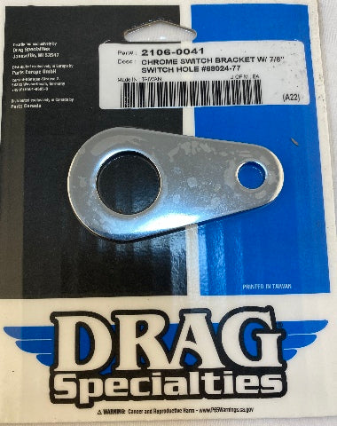 Drag Specialties 7/8" Chrome Ignition Switch Mount for Harley Davidson