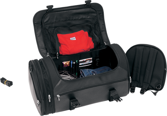 Saddlemen Deluxe Rear Universal Motorcycle Tour Pak Rack Luggage Bag Harley