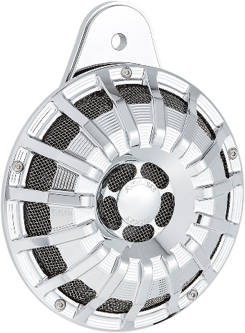 Arlen Ness Chrome 15 Spoke Electric Horn Kit 1999-2023 Harley Twin Cam & M-Eight