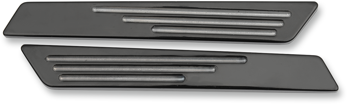 Drag Specialties Black Saddlebag Latch Inserts fits 2014-2023 Harley Touring