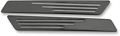 Drag Specialties Black Saddlebag Latch Inserts fits 2014-2023 Harley Touring