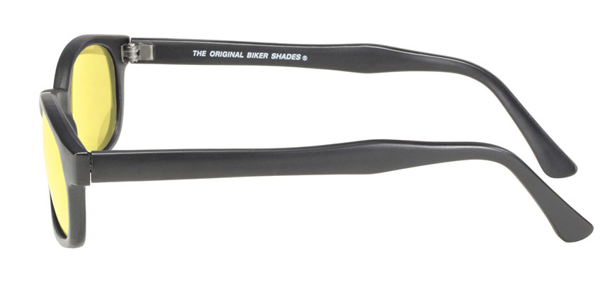KD's Original 1 Pair Yellow Lens Old School Biker Motorcycle Sunglasses 21112