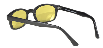 KD's Original 1 Pair Yellow Lens Old School Biker Motorcycle Sunglasses 21112