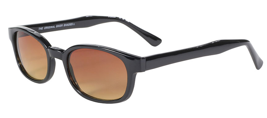 KD's Original 1 Pair Blue Buster Amber Lens Old School Biker Sunglasses 21119