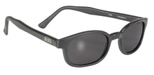 KD's Original Matte Black 1 Pair Grey Lens Old School Biker Sunglasses 21120