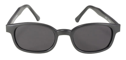 KD's Original Matte Black 1 Pair Grey Lens Old School Biker Sunglasses 21120