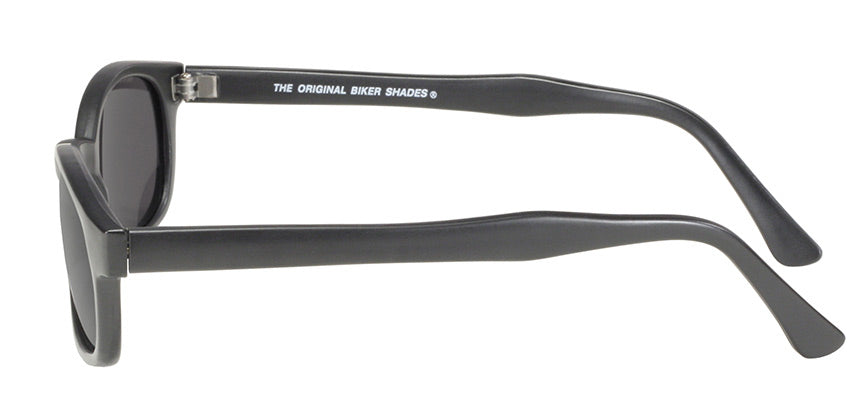 KD's Original Matte Black 1 Pair Grey Lens Old School Biker Sunglasses 21120
