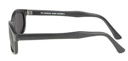 KD's Original Matte Black 1 Pair Grey Lens Old School Biker Sunglasses 21120