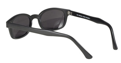 KD's Original Matte Black 1 Pair Grey Lens Old School Biker Sunglasses 21120