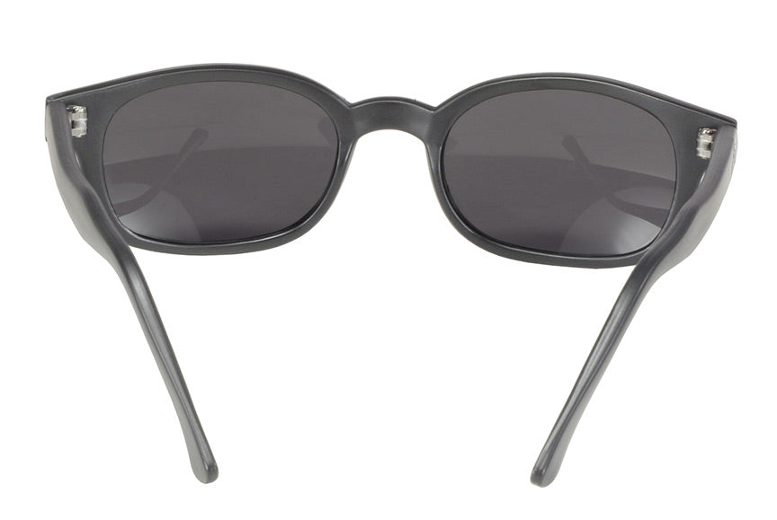 KD's Original Matte Black 1 Pair Grey Lens Old School Biker Sunglasses 21120