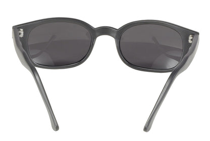 KD's Original Matte Black 1 Pair Grey Lens Old School Biker Sunglasses 21120