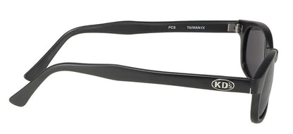 KD's Original Matte Black 1 Pair Grey Lens Old School Biker Sunglasses 21120