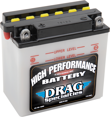 Drag Specialties 12V Lead Acid Motorcycle Battery 70-97 Harley Sportster Suzuki