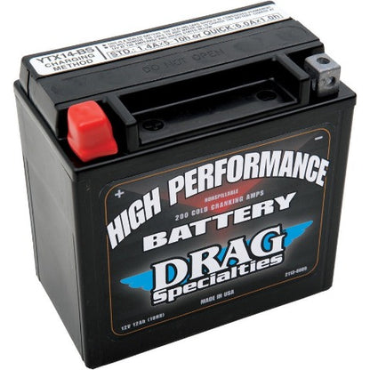 Drag Specialties AGM Battery fits 91-08 Aprilia Harley BMW Honda Triumph Suzuki