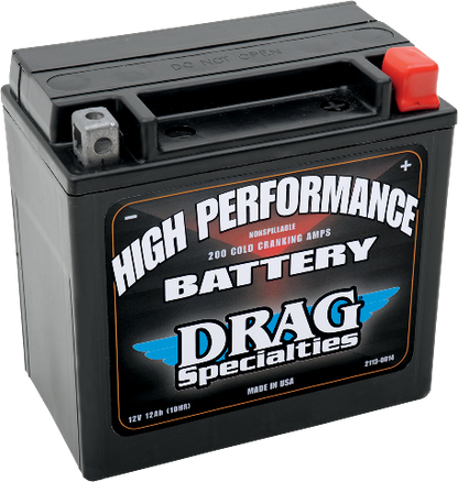 Drag Specialties 12V Maintenance Free Battery fits 2004-2021 Harley Sportster