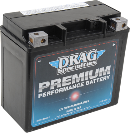 Drag Specialties 12V Premium Battery fits 1991-2025 Harley Davidson GYZ20HL