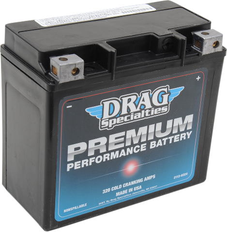 Drag Specialties 12V Premium Battery fits 1991-2022 Harley Davidson GYZ20HL