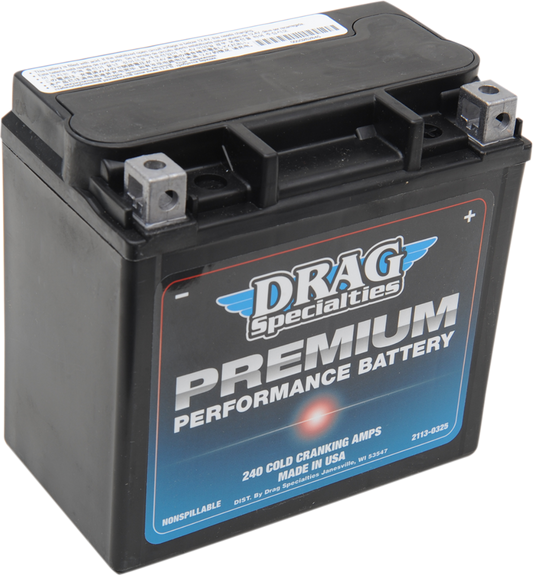Drag Specialties 12V Premium Performance Battery 2004-2024 Harley Sportster XG