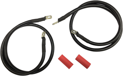 Drag Specialties Black Battery Cable Kit for 89-92 Harley Touring FLHT FLT