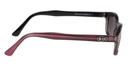 KD's Original 1 Pair Purple Pearl Grey Gradient Lens Old School Biker Sunglasses