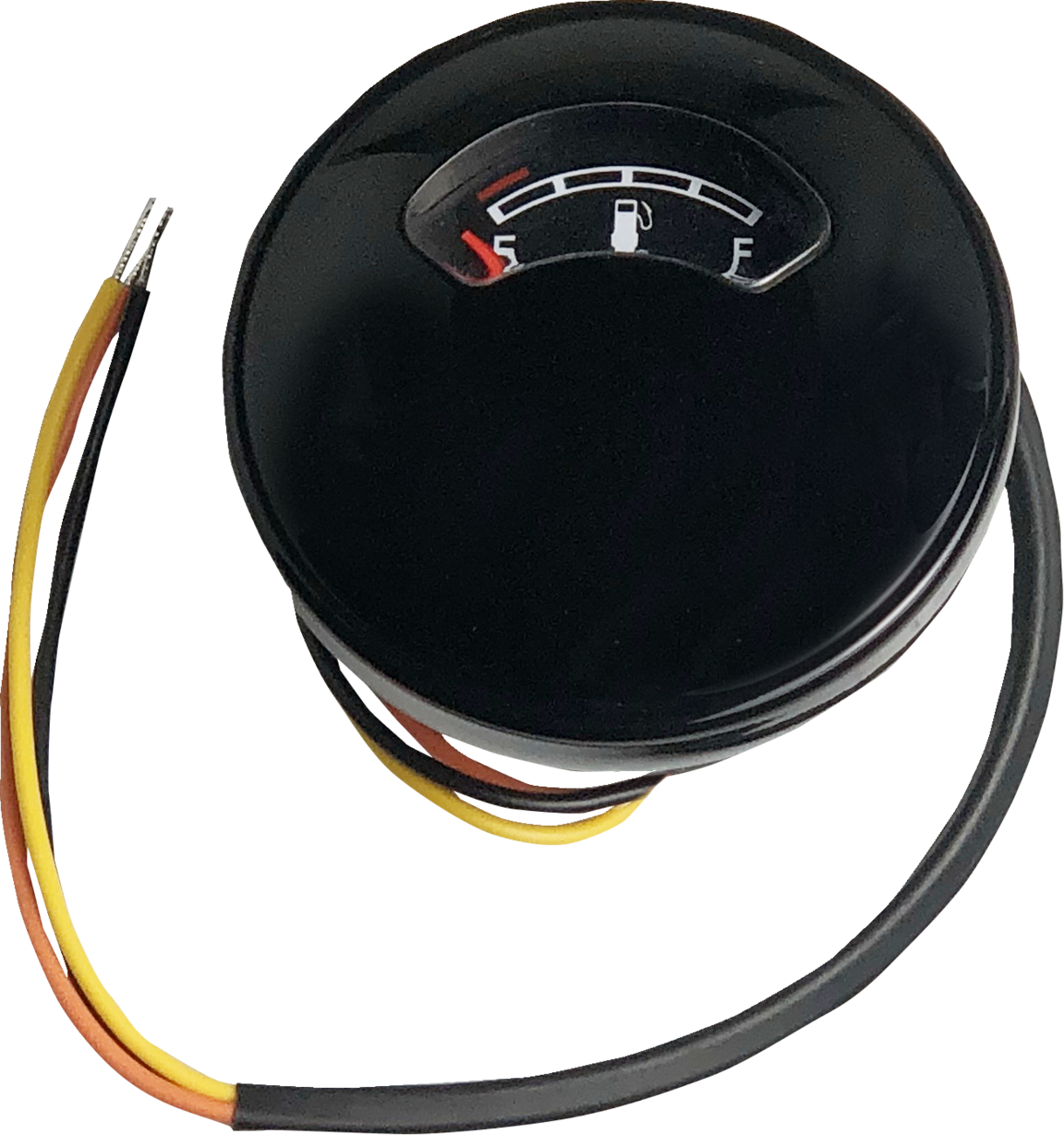 Drag Specialties Replacement Black Fuel Gauge for 2001-2008 Harley Softail Dyna