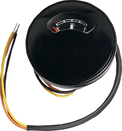 Drag Specialties Replacement Black Fuel Gauge for 2001-2008 Harley Softail Dyna