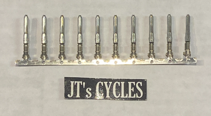 Namz 10 Pack AMP Mate-n-Lock Connector AMP Male Terminal for Harley Davidson