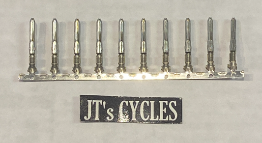 Namz 10 Pack AMP Mate-n-Lock Connector AMP Male Terminal for Harley Davidson