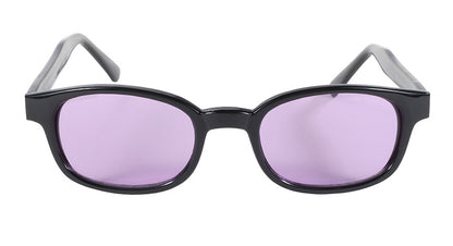 KD's Original 1 Pair Black Light Purple Lens Old School Biker Sunglasses 21216