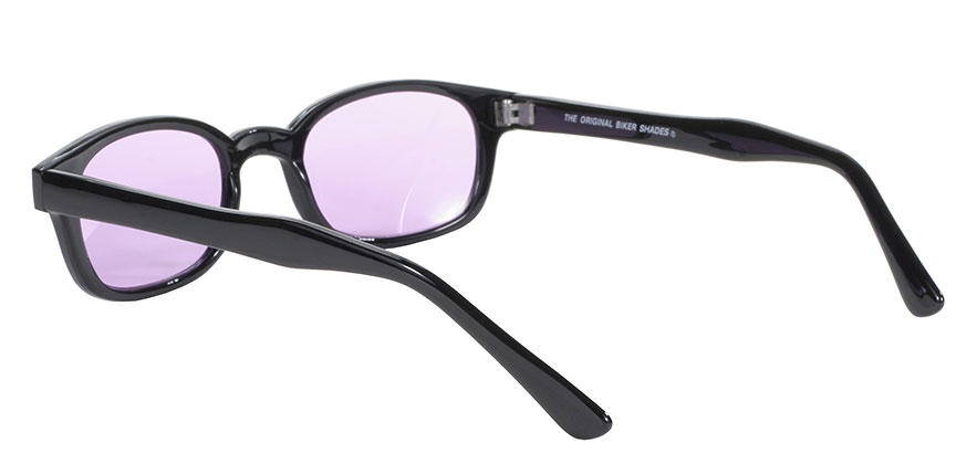 KD's Original 1 Pair Black Light Purple Lens Old School Biker Sunglasses 21216