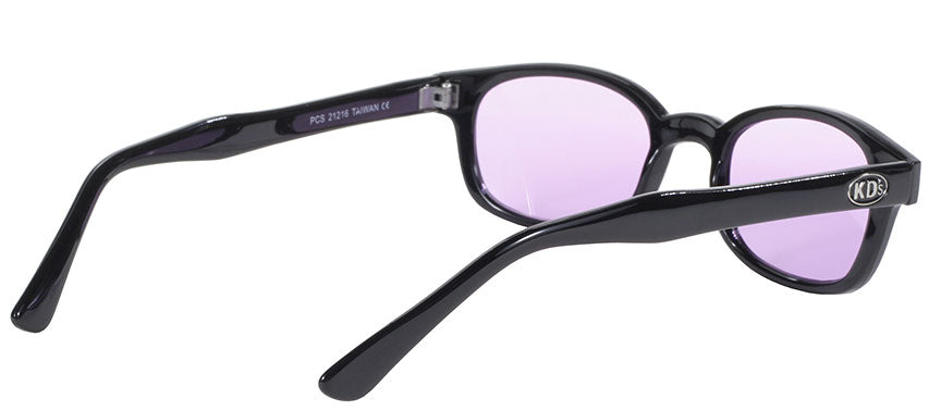 KD's Original 1 Pair Black Light Purple Lens Old School Biker Sunglasses 21216