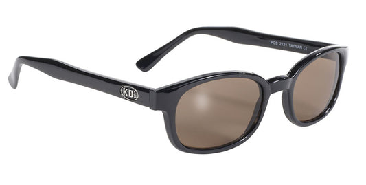 KD's Original 1 Pair Black Frame Brown Lens Old School Biker Sunglasses 2121