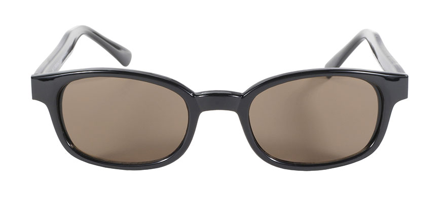 KD's Original 1 Pair Black Frame Brown Lens Old School Biker Sunglasses 2121