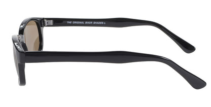 KD's Original 1 Pair Black Frame Brown Lens Old School Biker Sunglasses 2121