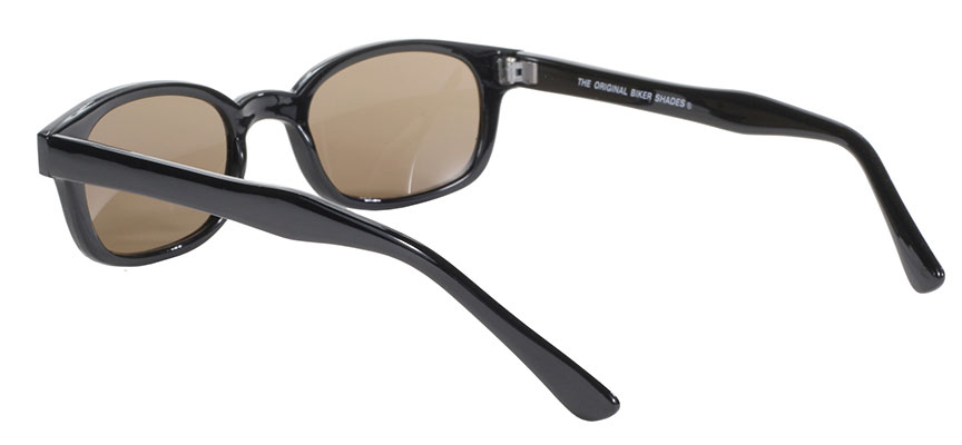 KD's Original 1 Pair Black Frame Brown Lens Old School Biker Sunglasses 2121