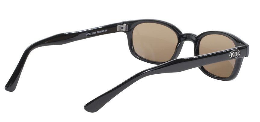 KD's Original 1 Pair Black Frame Brown Lens Old School Biker Sunglasses 2121