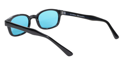 KD's Original Black 1 Pair Turquoise Lens Old School Biker Sunglasses 2129