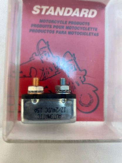 Standard Motor Products 15 Amp 2 Stud 12 Volt Circuit Breaker for Harley