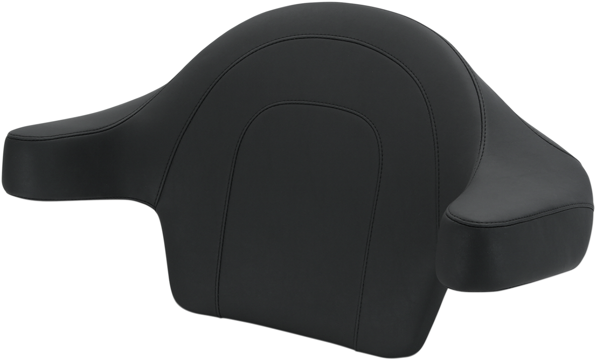 Mustang King Tour Pak Backrest Black Vintage Pad for 2014-2025 Harley Touring