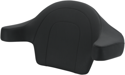 Mustang King Tour Pak Backrest Black Vintage Pad for 2014-2025 Harley Touring