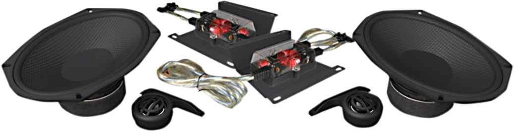 Wild Boar 300w Crossover Speaker Kit 2014-2020 Harley Touring FLHR FLHX FLTR