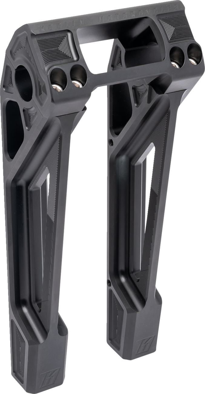Kodlin Fastback Black 10" Straight Handlebar Risers for 2018-2024 Harley Softail